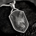 Load image into Gallery viewer, Fox Shield Pendant
