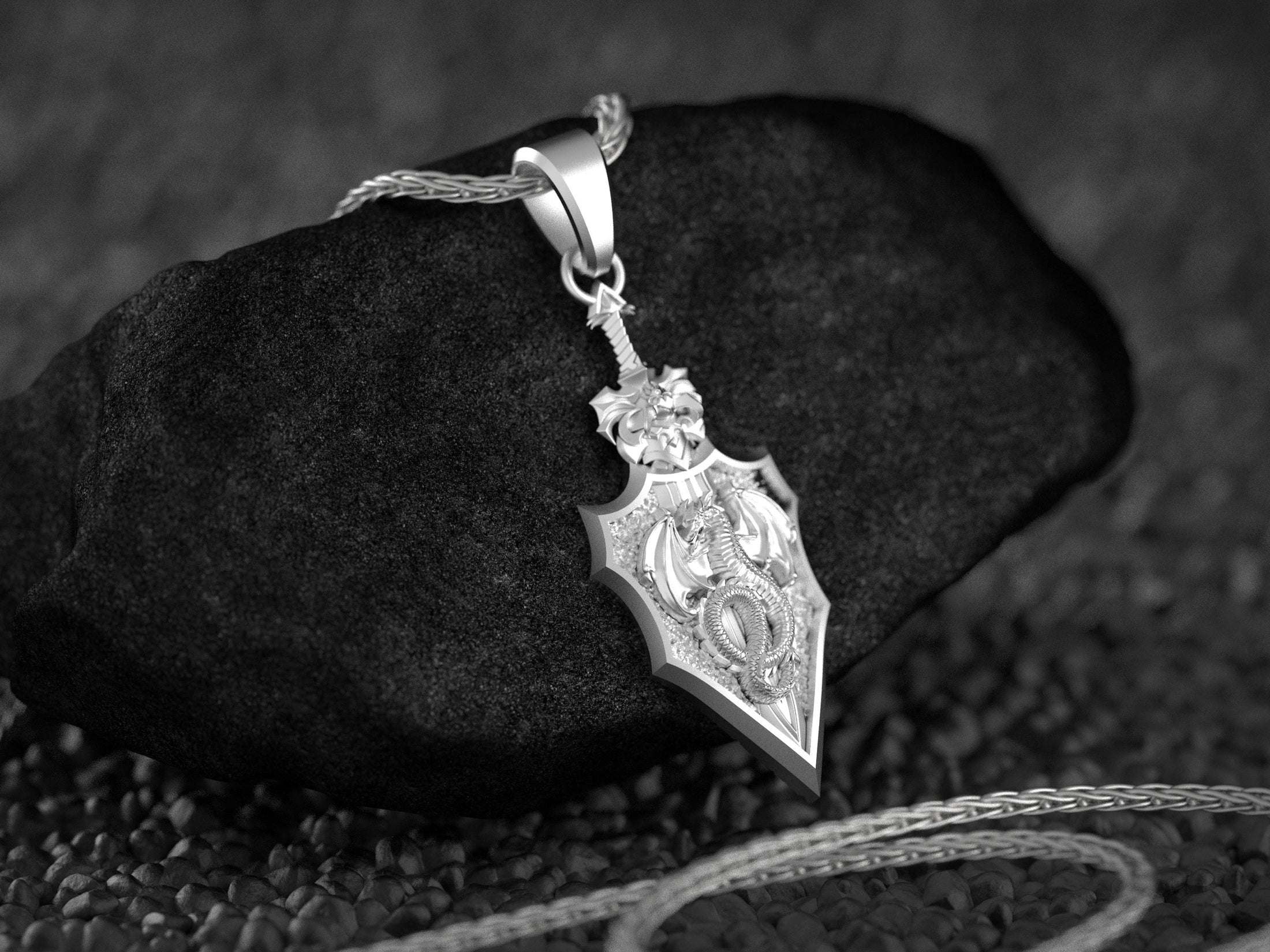 Dragon Knight Shield Pendant