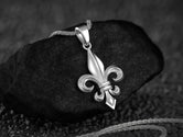 Fleur-de-Lis Pendant • Royal Heraldic Necklace • Medieval Purity Symbol • French Gothic Amulet