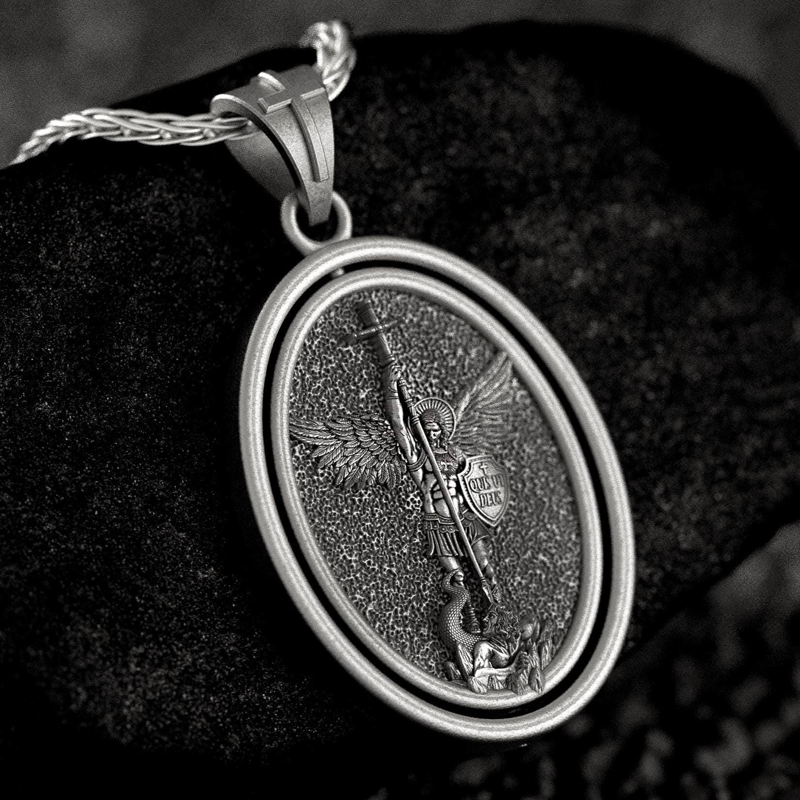 Sterling Silver St. Michael Pendant