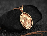 Spinning Jesus Pendant - Engravable