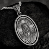 Spinning Jesus Pendant - Engravable
