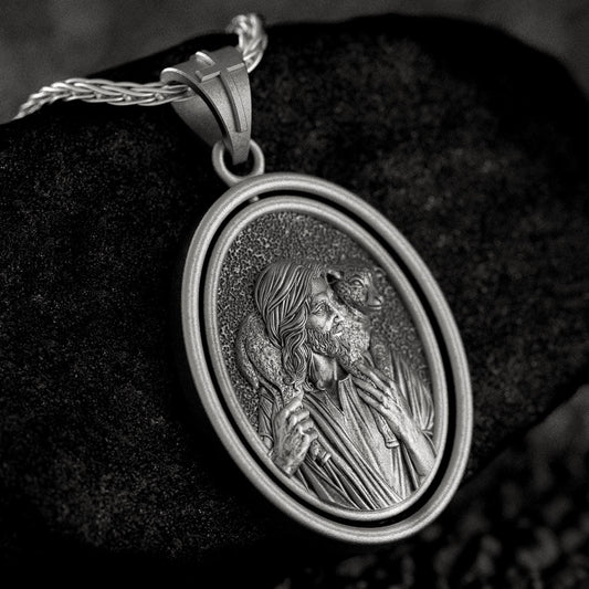 Rotating Jesus Pendant