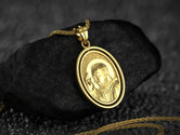 Spinning Padre Pio Pendant - Engravable