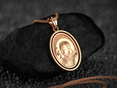 Spinning Padre Pio Pendant - Engravable
