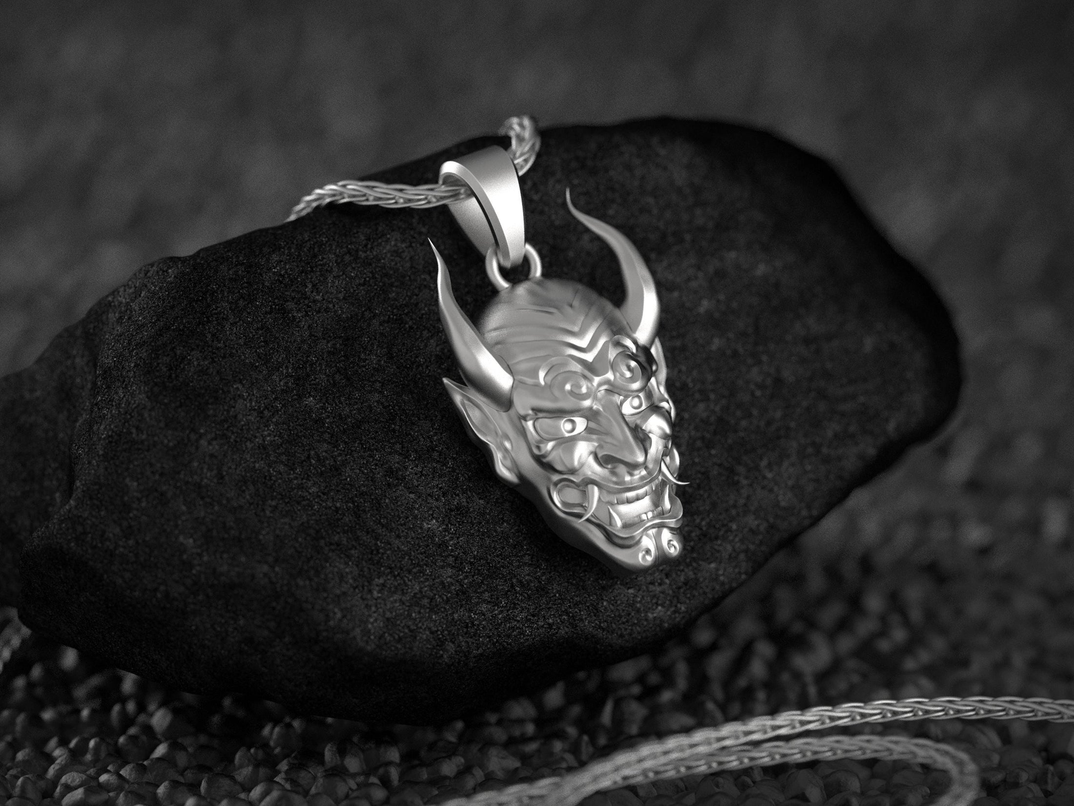 Oni Mask Necklace