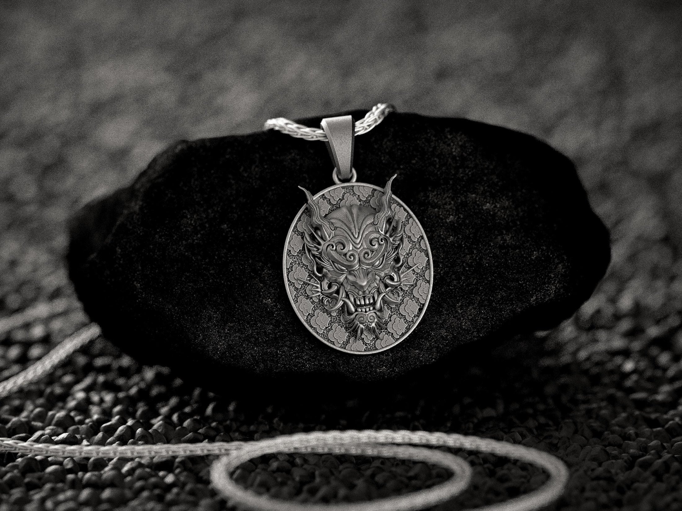 Oni Mask Necklace