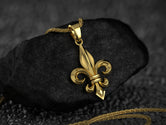 Fleur-de-Lis Pendant • Royal Heraldic Necklace • Medieval Purity Symbol • French Gothic Amulet