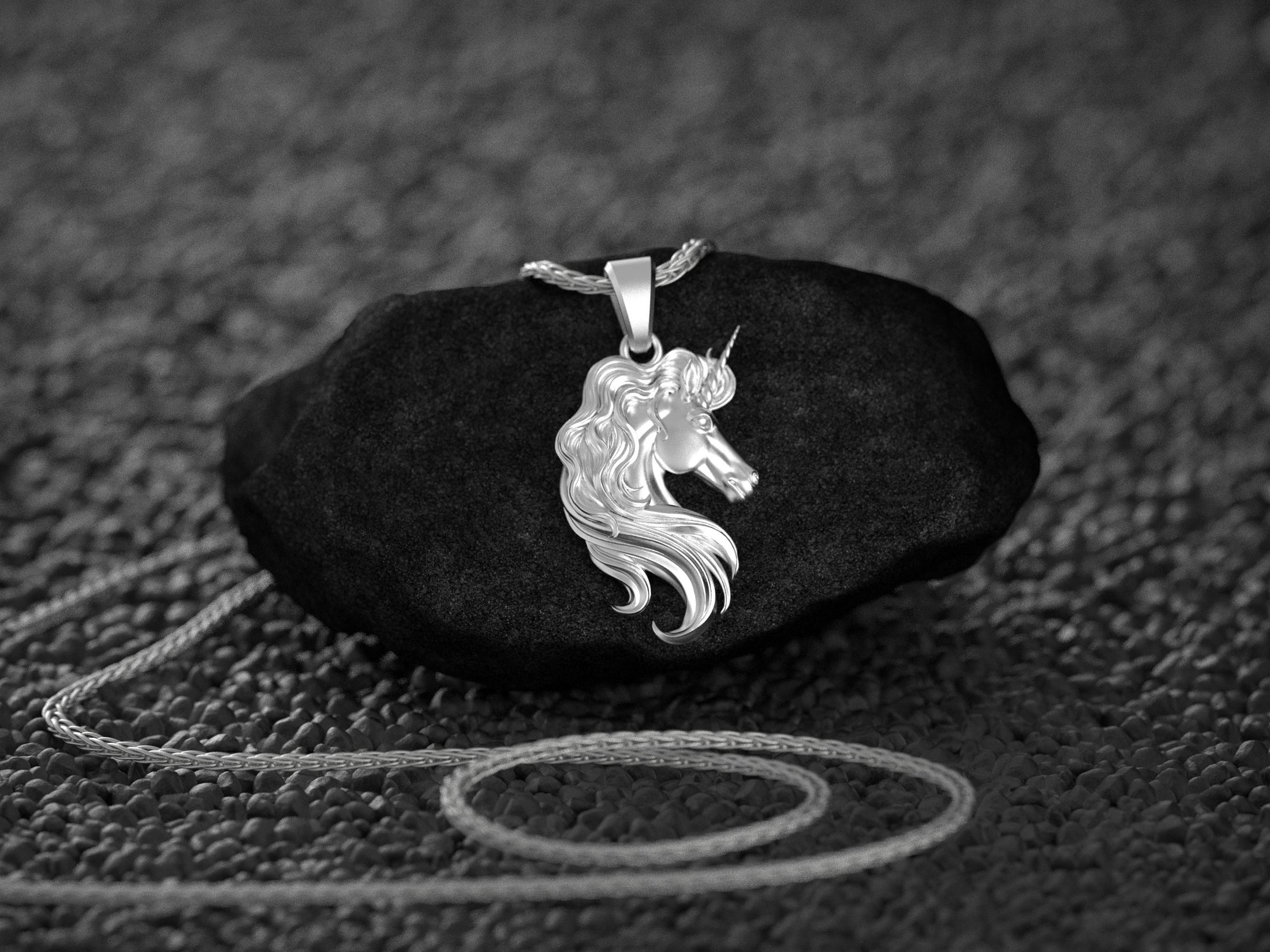 Silver Unicorn Charm