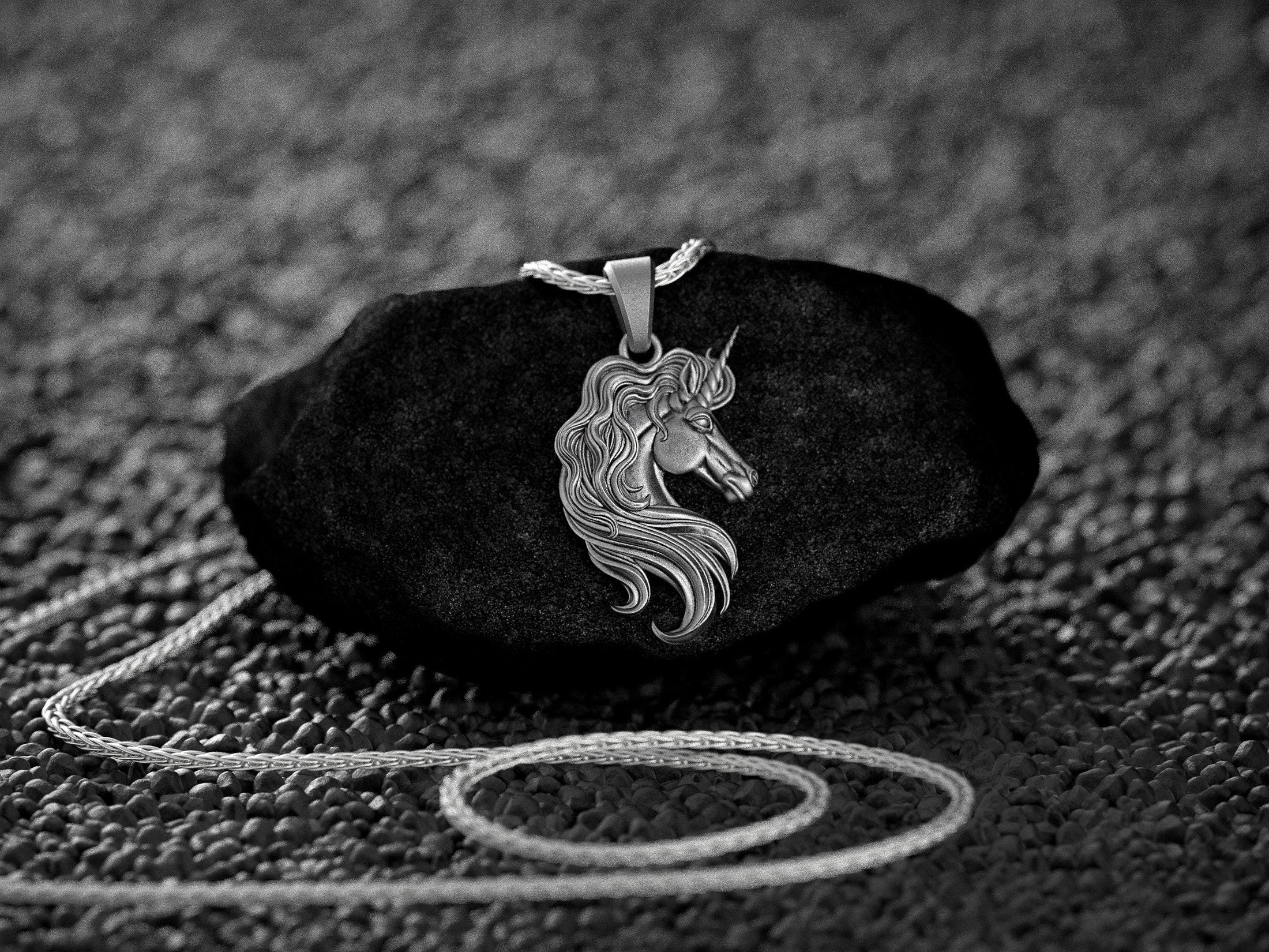 Silver Unicorn Charm