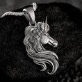 Load image into Gallery viewer, Silver Unicorn Charm
