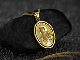 Spinning St Francis Pendant - Engravable