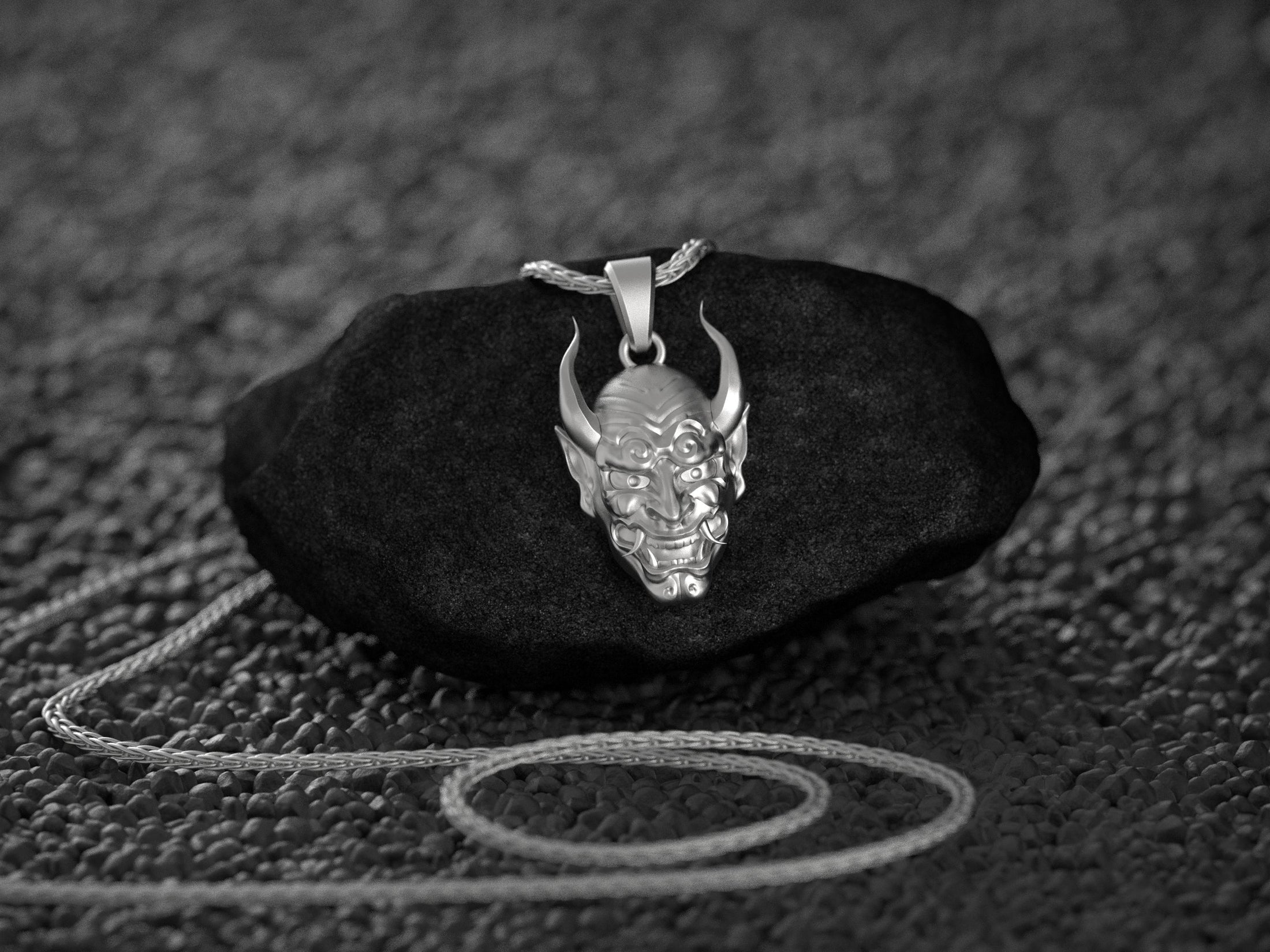 Oni Mask Necklace
