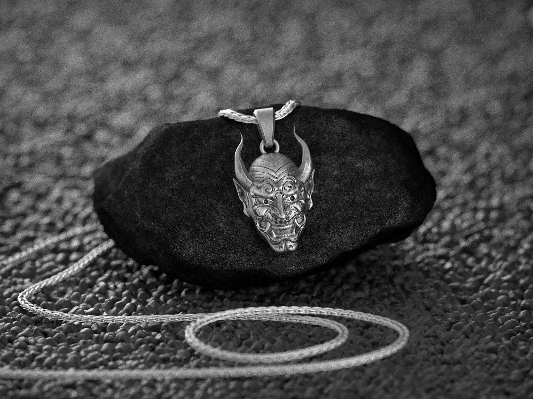 Oni Mask Necklace