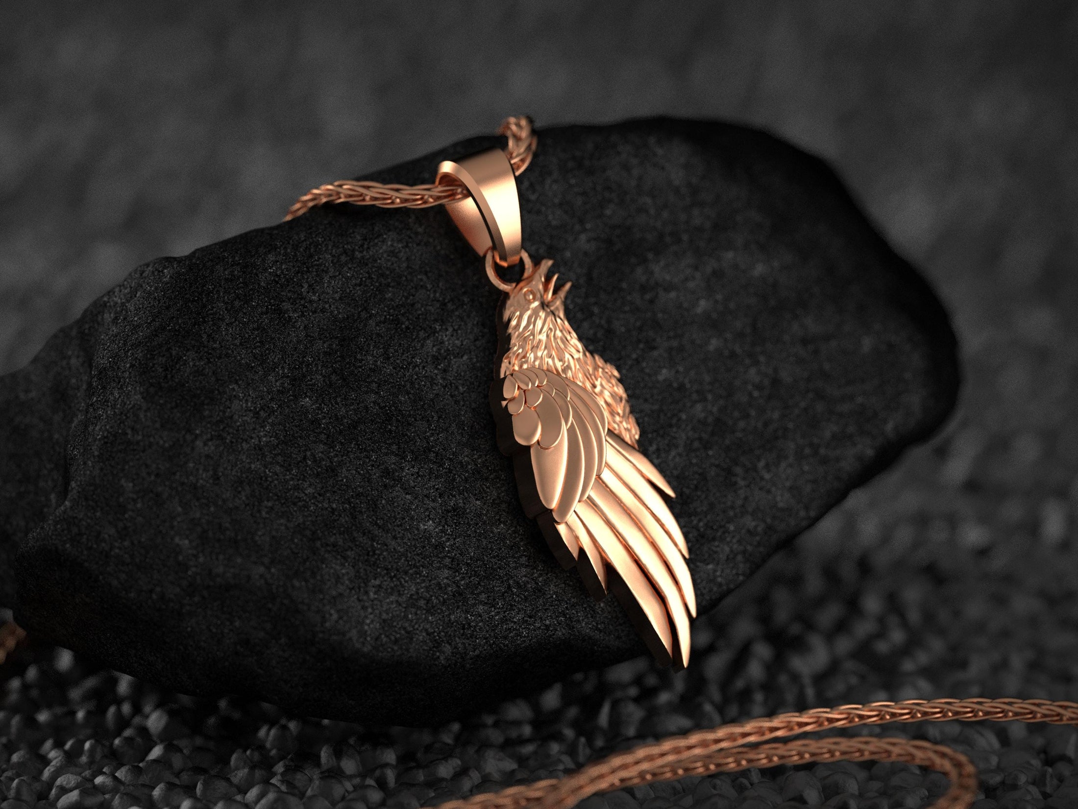 Viking Raven Pendant