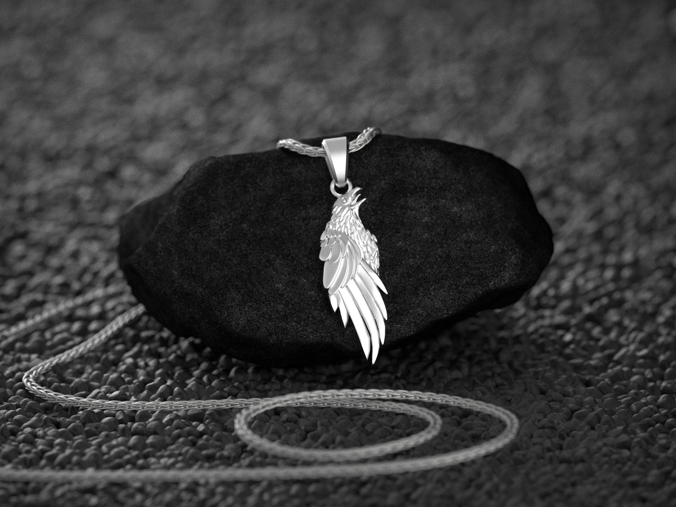 Viking Raven Pendant