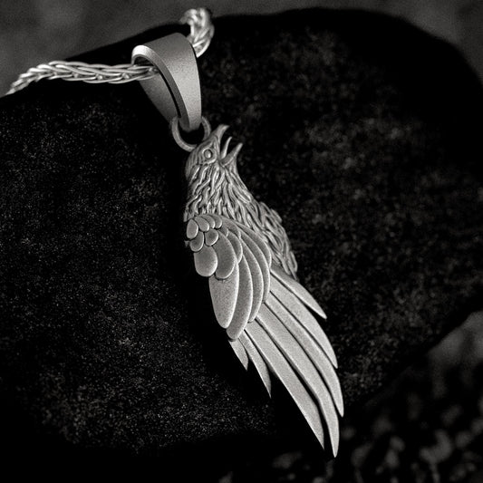 Viking Raven Pendant