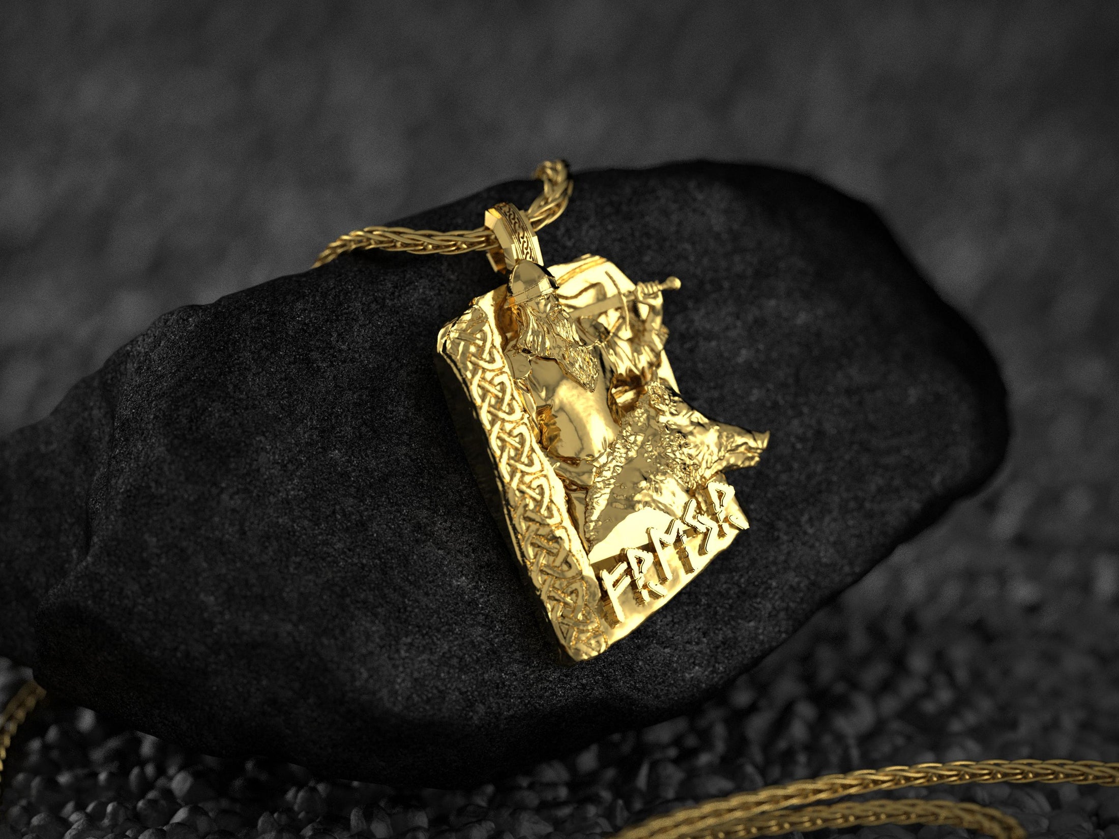 Freyr Norse God Pendant with Gullinbursti Viking Boar Amulet Nordic Mythology Necklace Fertility Prosperity Talisman for Men