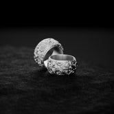 Gothic Cross Ring – Sterling Silver Medieval Christian Band, Ornate Religious Symbolic Jewelry for Men