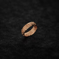 Load image into Gallery viewer, Engraved Sterling Silver Band Ring – Ornamental Scroll Pattern Statement Jewelry
