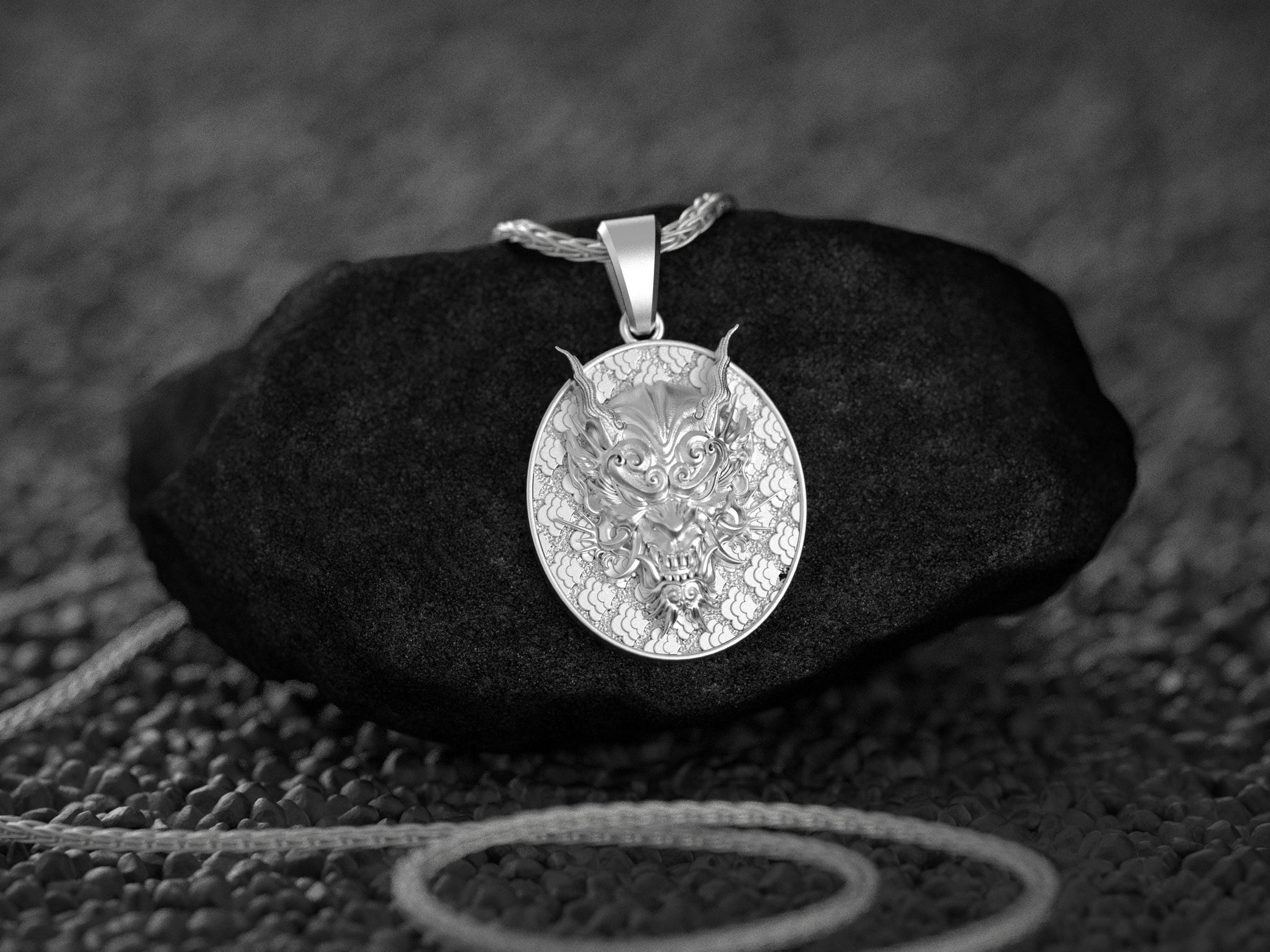 Oni Mask Necklace
