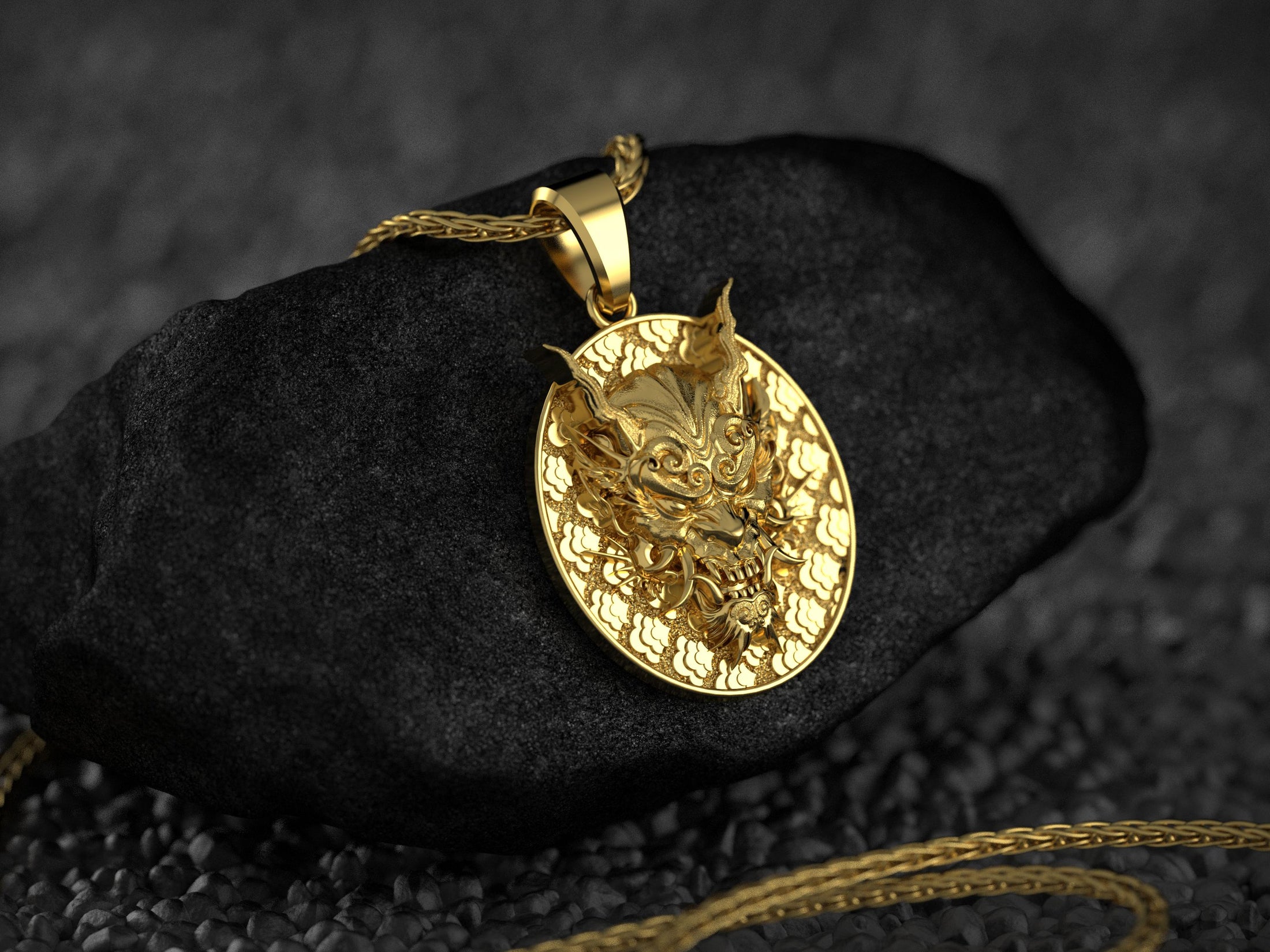 Oni Mask Necklace