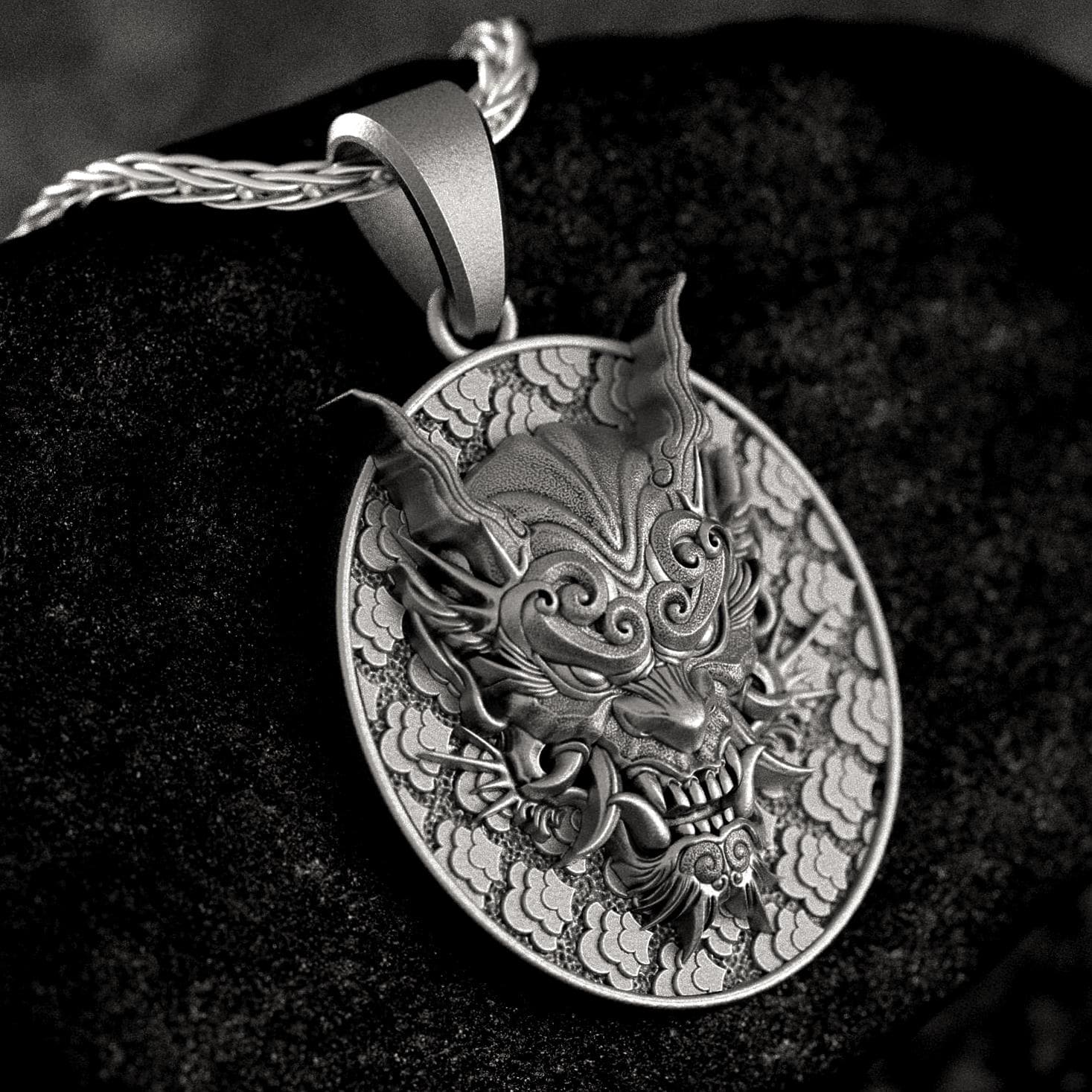 Oni Mask Necklace