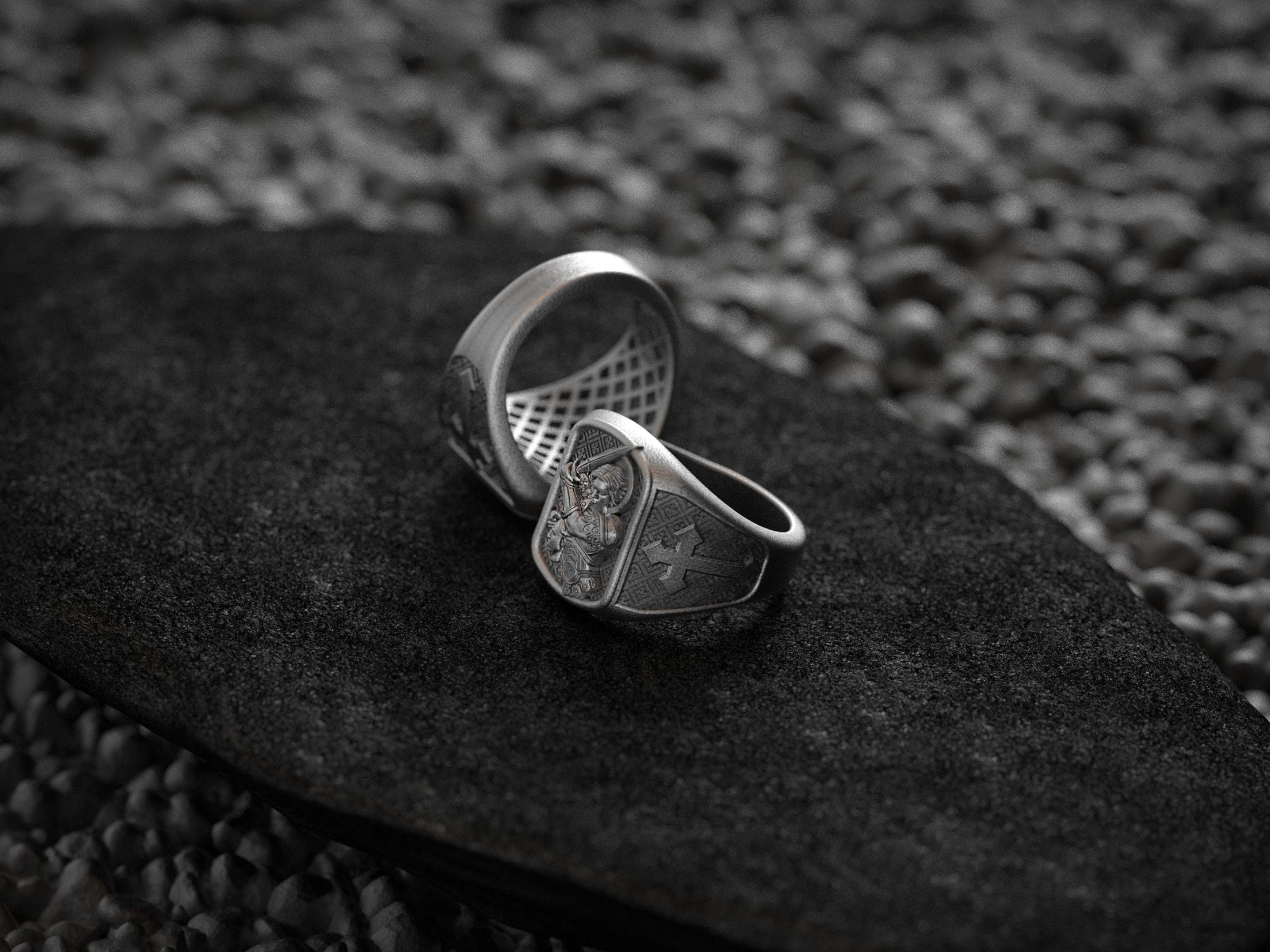 Saint Christopher Ring – Sterling Silver Patron Saint of Travelers Christian Signet Ring