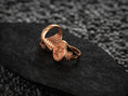 Load image into Gallery viewer, Christian Monogram Ring – Sterling Silver Cross Engraved Signet Ring Symbolic Jewelry
