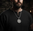Load image into Gallery viewer, Septim Skyrim Coin – Elder Scrolls Inspired Double-Sided Akatosh Dragon Pendant Collectible
