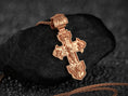 Load image into Gallery viewer, Double Sided Orthodox Cross – Sterling Silver Russian Crucifix Pendant Christian Jewelry
