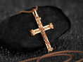 Load image into Gallery viewer, Double-Sided Orthodox Cross – Sterling Silver Russian Slavonic Crucifix Pendant

