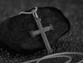 Load image into Gallery viewer, Double-Sided Orthodox Cross – Sterling Silver Russian Slavonic Crucifix Pendant
