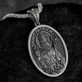 Load image into Gallery viewer, Silver Saint Patrick Pendant – Personalized Gift Sterling Silver Irish Patron Saint Medal Catholic Necklace
