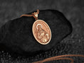 Load image into Gallery viewer, Saint Francis Pendant – Sterling Silver Patron Saint of Animals Catholic Medal Necklace
