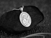 Saint Andrew Pendant – Sterling Silver Catholic Medal Necklace Apostle Devotional Jewelry
