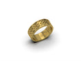 Load image into Gallery viewer, Engravable Celtic Knot Wedding Band – Solid Gold Ring 10k 14k 18k Yellow White Rose Gold
