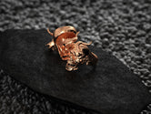 Demon Skull Ring with Horns – Gothic Devil Head Jewelry, Dark Fantasy Biker Ring, Occult Skull Band