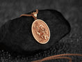 Load image into Gallery viewer, Personalized Saint Hubertus Pendant – Sterling Silver Patron Saint of Hunters Catholic Medal Necklace

