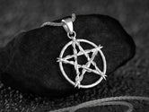 Witchy Twig Pentagram Sterling Silver Pendant For Witch Necklace Altar Witchcraft Pagan Stuff Magic Wiccan Jewely Ostara Witches Gift