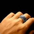 Load image into Gallery viewer, Gothic Cross Ring – Sterling Silver Medieval Christian Band, Ornate Religious Symbolic Jewelry for Men
