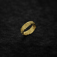 Load image into Gallery viewer, Engraved Sterling Silver Band Ring – Ornamental Scroll Pattern Statement Jewelry
