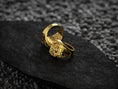 Load image into Gallery viewer, Saint Michael Ring – Sterling Silver Archangel Defeating Satan Christian Signet Ring
