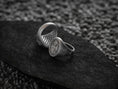 Load image into Gallery viewer, Holy Eucharist Ring – Sterling Silver Chalice and Host Christian Signet Ring
