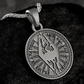 Septim Skyrim Coin – Elder Scrolls Inspired Double-Sided Akatosh Dragon Pendant Collectible