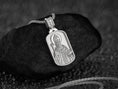 Load image into Gallery viewer, Saint Nicholas Dog Tag Pendant – Sterling Silver Catholic Medal Necklace Patron Saint of Children
