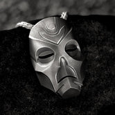 Sterling Silver Skyrim Dragon Priest Mask Pendant – Elder Scrolls Inspired Necklace Fantasy Cosplay Jewelry