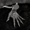 Load image into Gallery viewer, Sterling Silver Hand of Maliketh Pendant – Elden Ring Inspired Black Blade Necklace Dark Fantasy Gamer Jewelry
