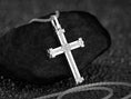 Load image into Gallery viewer, Double-Sided Orthodox Cross – Sterling Silver Russian Slavonic Crucifix Pendant

