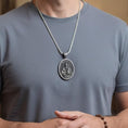 Load image into Gallery viewer, Saint Paul Pendant – Sterling Silver Catholic Medal Necklace Engravable Christian Jewelry
